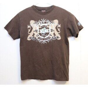 Shady LTD Mens T Shirt Small‎ Eminem Slim Shady Detroit Vintage Hip Hop Brown